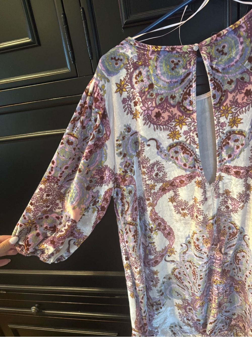 Free People Maye Printed Velvet Tunic - Picture 5 of 7